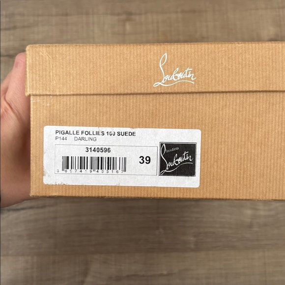 Authentic Christian Louboutin Pigalle Follies Women Brown Suede Stiletto Heels - Picture 16 of 16